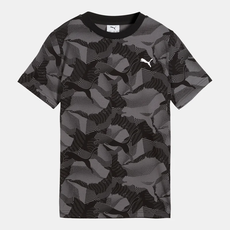 PUMA Kids' ESS Logo Lab Story 2 Printed T-Shirt